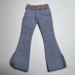 Vtg Blue Denim Bell-Bottom Pants 1972 Barbie Skipper Fun Runners